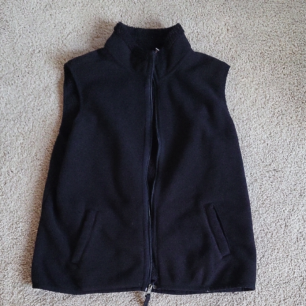 Croft & Barrow Black Textured Vest